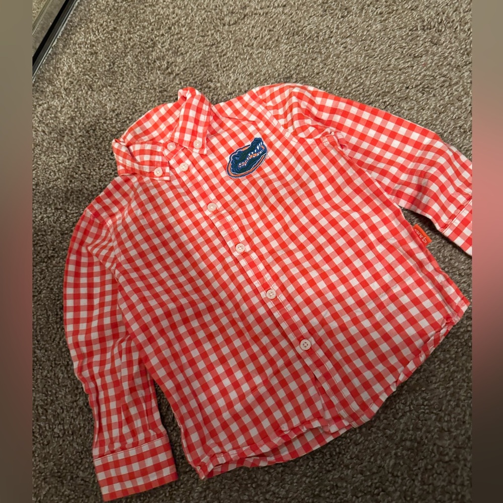 Garb team Florida gators baby boy button up size 18 months